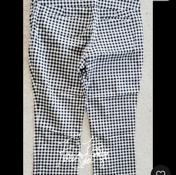 NEW YORK & CO CAPRI ANKLE PANTS GINGHAM SZ 14 - Picture 3 of 5